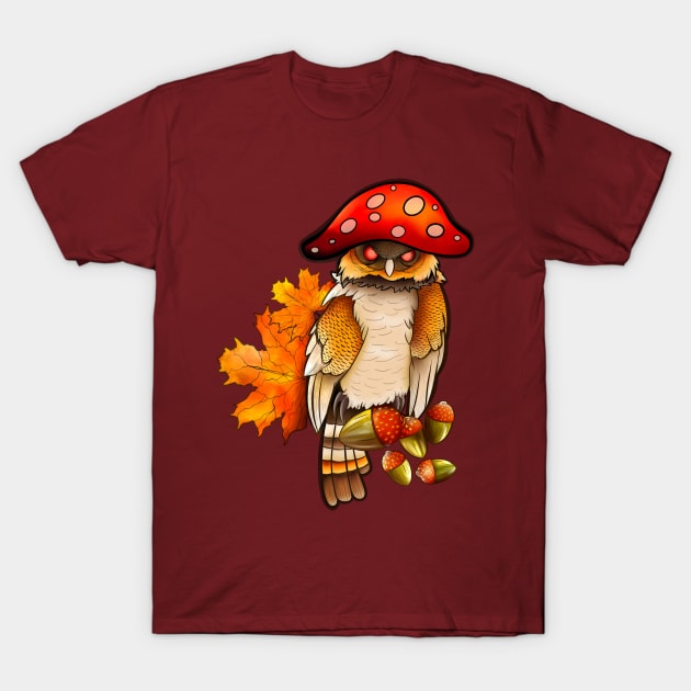 Autumn owl T-Shirt by Icydragon98